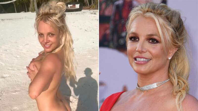 Britney showed off her toned figure