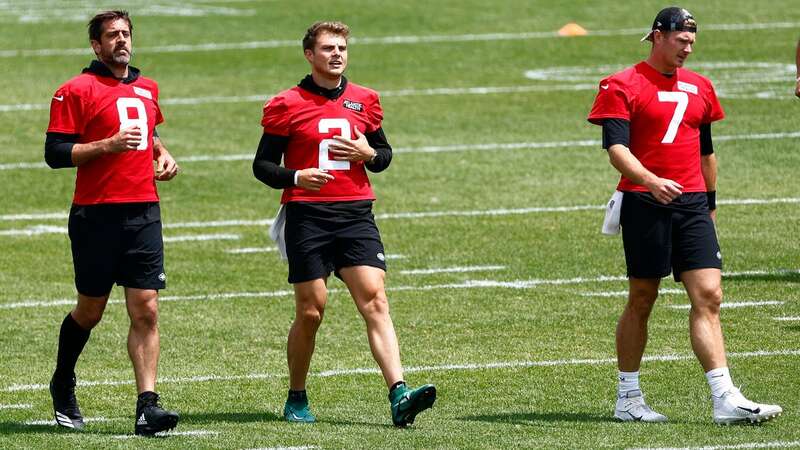 Tim Boyle (right) has been released by the New York Jets. (Image: Rich Schultz/Getty Images)