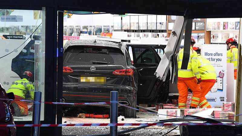 Car ploughs into Boots in front of terrified shoppers causing 