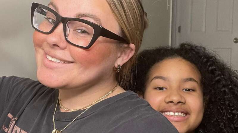 Clarissa Price, with daughter Remie, 9, has spoken out about domestic violence (Image: Kennedy News/rissapricexo)