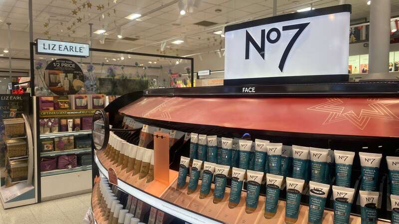 The No7 counter at Boots