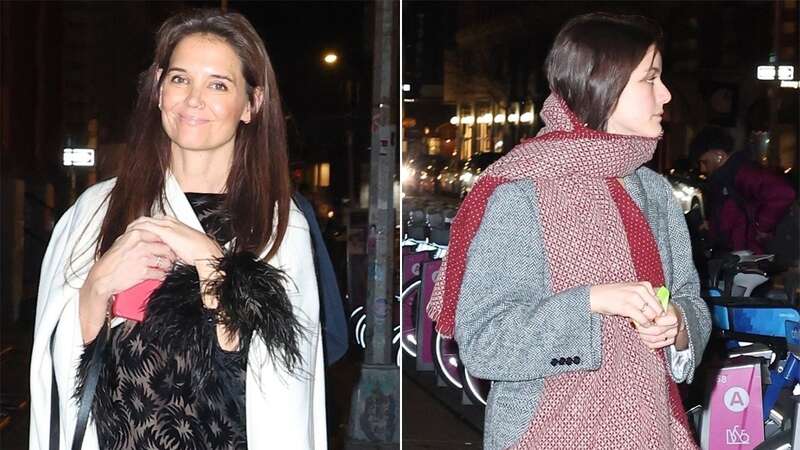 Katie Holmes celebrates her 45th birthday with lookalike daughter Suri, 17,