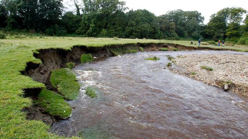 The River Clywedog near Wrexham, North Wales where a mum tragically died (Image: PA)