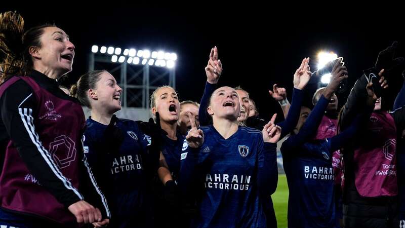 Paris FC celebrate victory over Real Madrid in the Champions League (Image: Photo by Diego Souto/Getty Images)