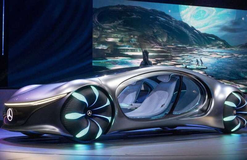 The car can be driven from either seat and imitates creatures from the Avatar