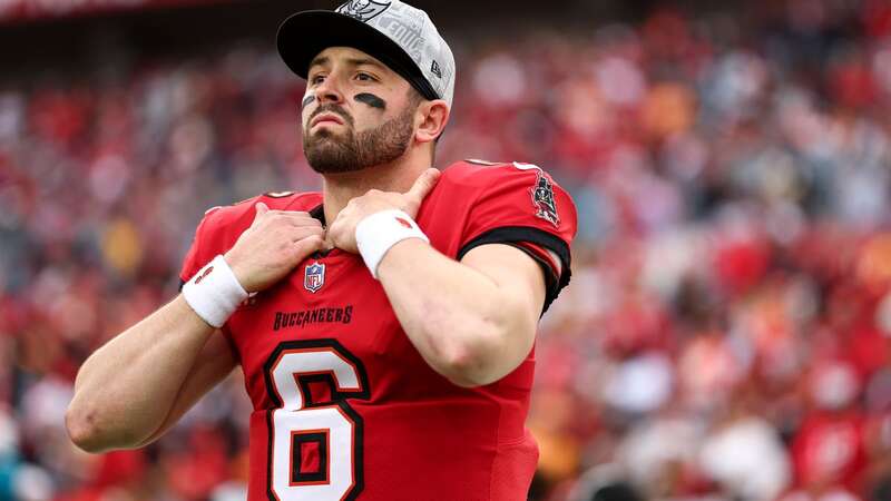 Baker Mayfield is nearing the end of his first season with the Tampa Bay Buccaneers (Image: Kevin Sabitus/Getty Images)