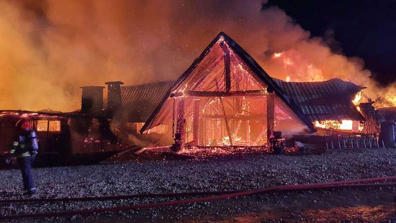 The fire affected over 11,000 square feet of the building, authorities said (Image: AP)