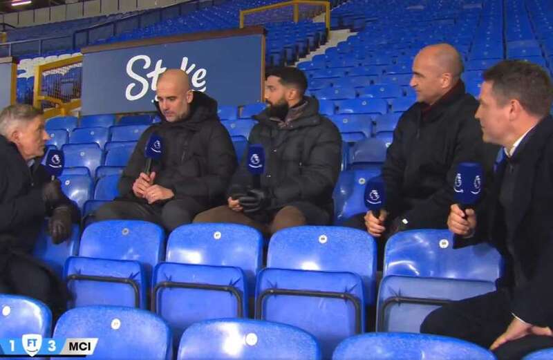 Steve Bower and his team of pundits were forced into the stands for their own safety