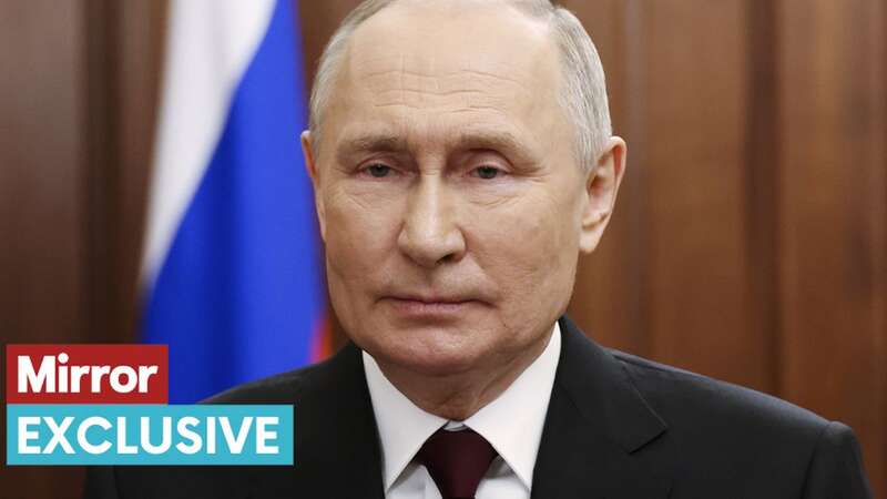 Russian President Vladimir Putin holding his year-end press conference at Gostiny Dvor exhibition hall in central Moscow (Image: POOL/AFP via Getty Images)