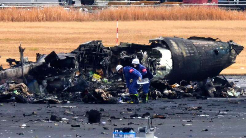 Officials probe how two planes collided sparking huge inferno on Tokyo runway