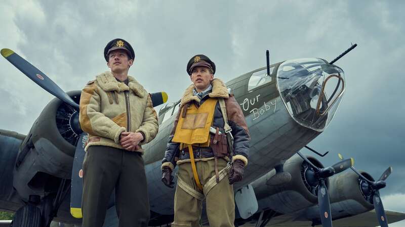 Callum Turner and Austin Butler in WWII drama Masters of the Air (Image: Apple TV+)