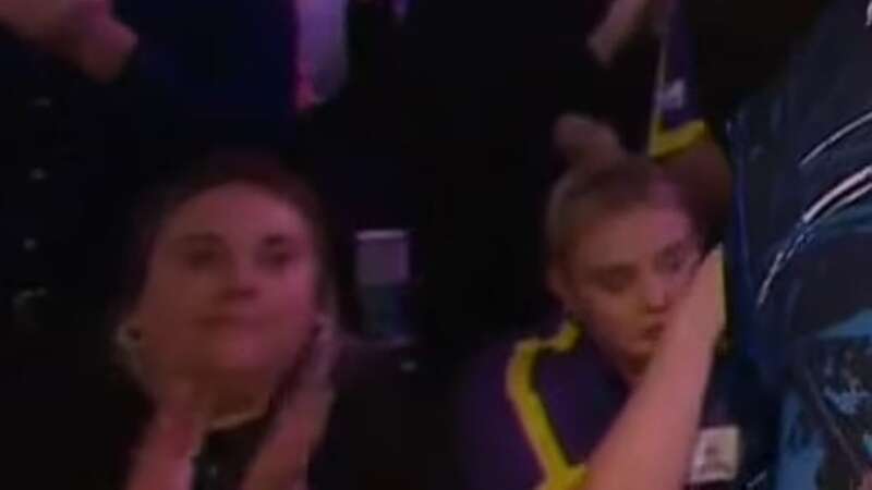 Eloise Milburn watched boyfriend Luke Littler lose the final (Image: Sky Sports)