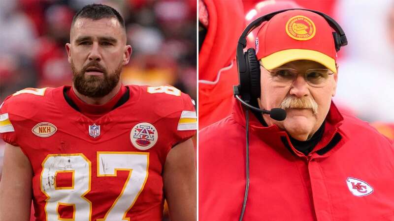 Travis Kelce is closing in on a 1000 yard season but could sit out the final game (Image: Michael Owens/Getty Images)