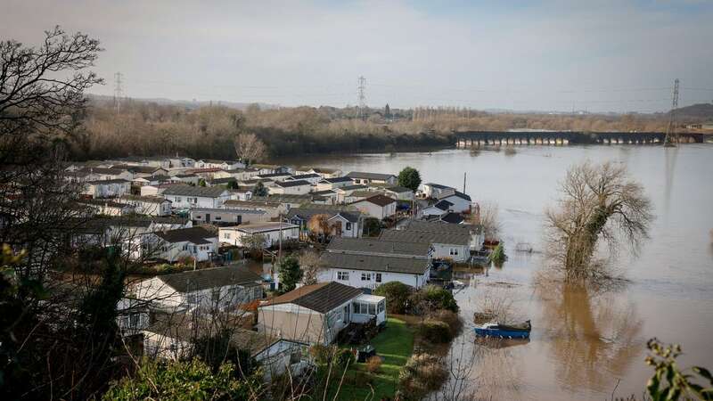 Flooding at Radcliffe Residential Park on the banks of the River Trent in Radcliffe-on-Trent (Image: Joseph Raynor/ Nottingham Post)