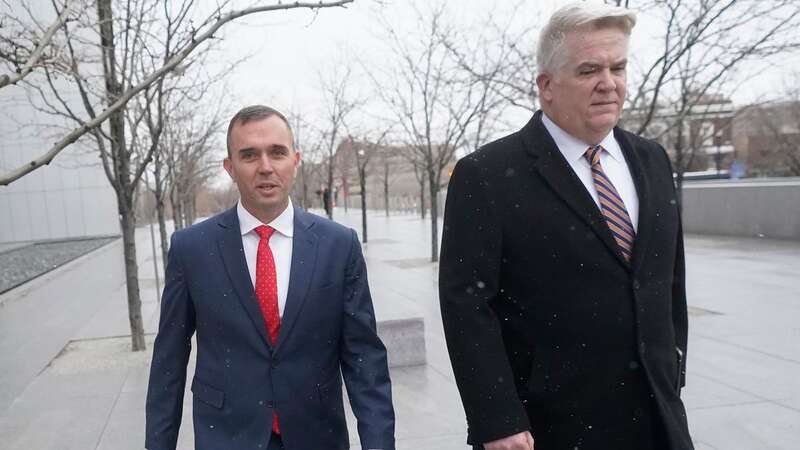 Former Delta Air Lines pilot Jonathan J. Dunn on his way to court (Image: AP)