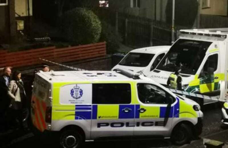 Bodies of man & woman found at house as police lockdown Scots street