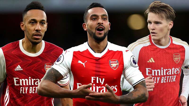 Mikel Arteta and Theo Walcott after winning the FA Cup with Arsenal in 2015 (Image: Getty Images)