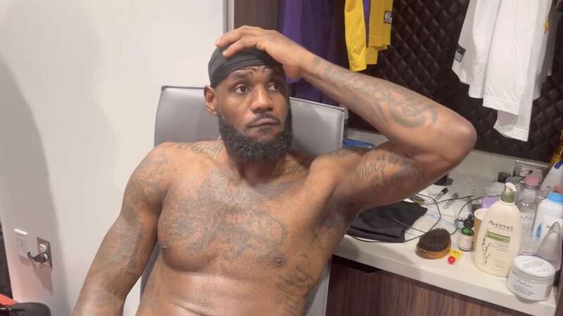 LeBron James appeared frustrated in the locker room after the home loss to the Grizzlies (Image: Getty Images)