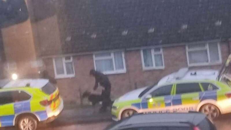 Police have flooded a residential area in Hastings