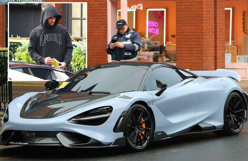 England star is the latest of a long line of Manchester-based stars to fall foul of parking wardens