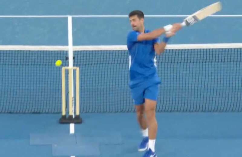 Serbian sensational delighted fans with his own personal sports day