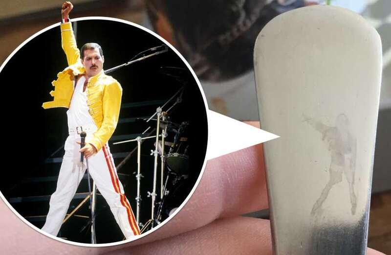 I was emptying the dishwasher when I found Freddy Mercury on a teaspoon