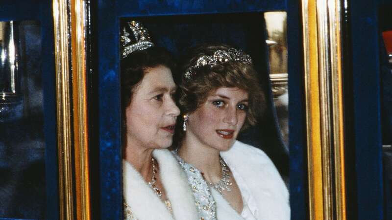 Diana with the Queen (Image: Getty Images)