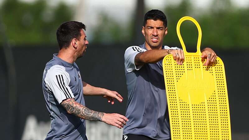 Lionel Messi and Luis Suarez trained together for the first time as Inter Miami teammates (Image: Getty Images)