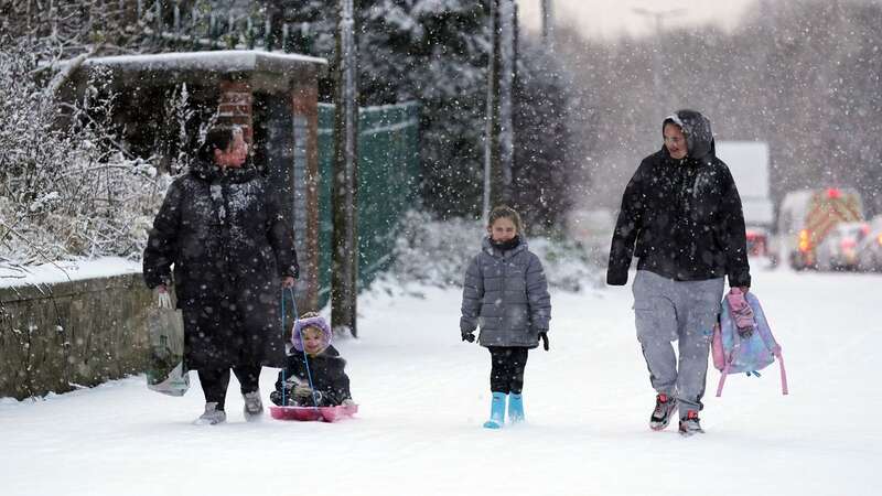 Some children will enjoy a snow day today (Image: PA)