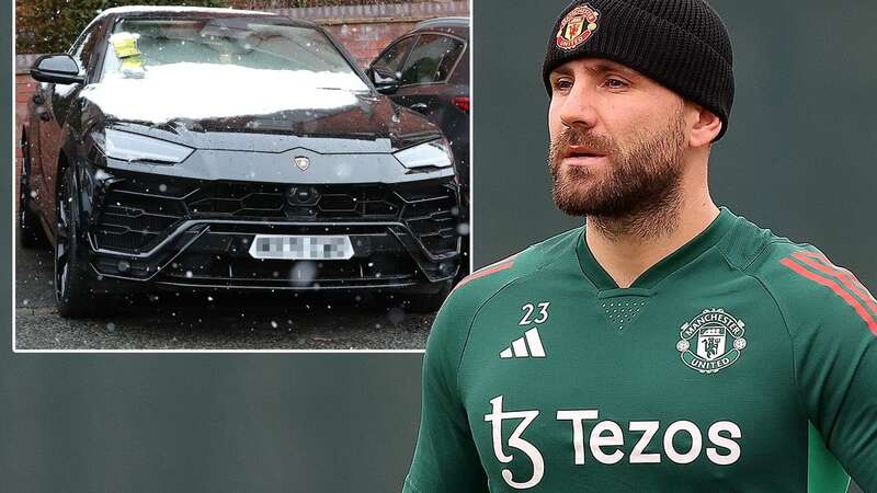 Luke Shaw in Manchester United training (Image: Manchester United via Getty Images)