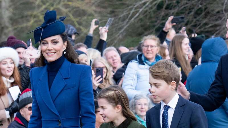 Kate with children Prince George and Princess Charlotte (Image: UK Press via Getty Images)