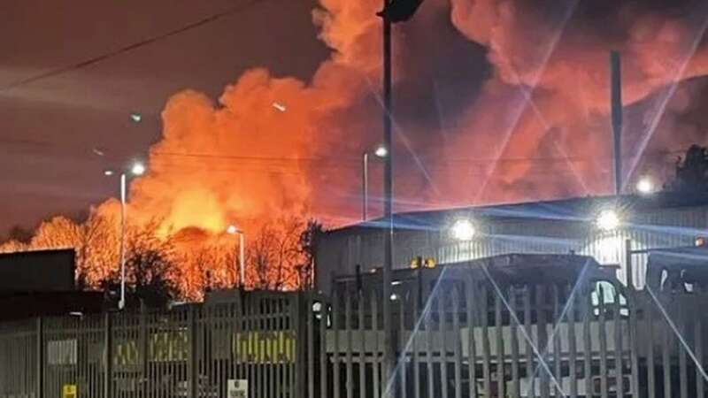 Debris from Bridgend inferno at industrial estate raining on locals miles away