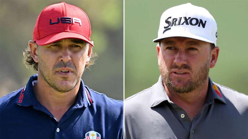 Golfers Brooks Koepka and Graeme McDowell have major