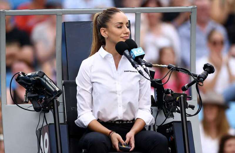 US Open tennis umpire Marijana Veljovic has fans distracted by her beauty