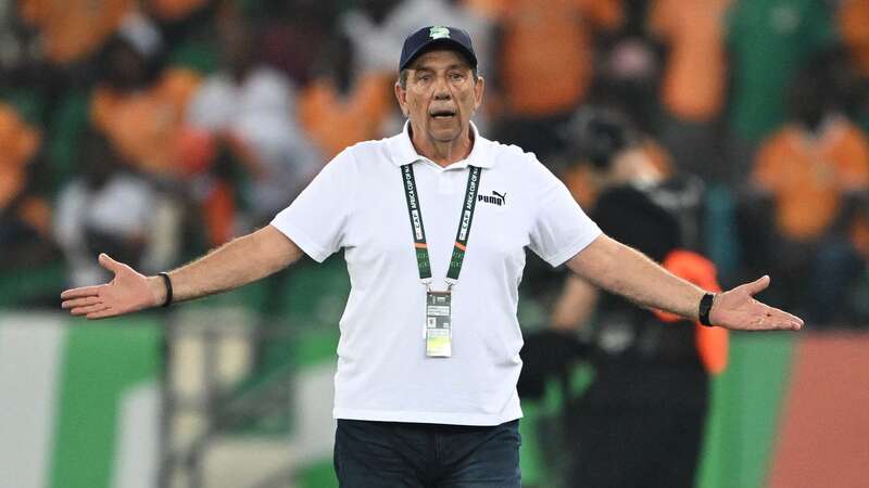 Jean-Louis Gasset shouts instructions to his players from the touchline during the Africa Cup of Nations (Image: Issouf SANOGO / AFP)