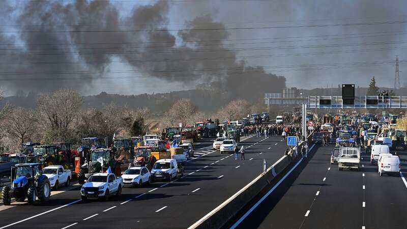 Widespread protests led by farmers are causing disruption in France (Image: AFP via Getty Images)