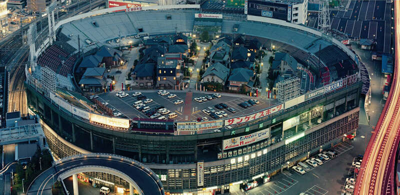 The Bush Stadium in Indianapolis has also been transformed into an idyllic set of luscious looking homes