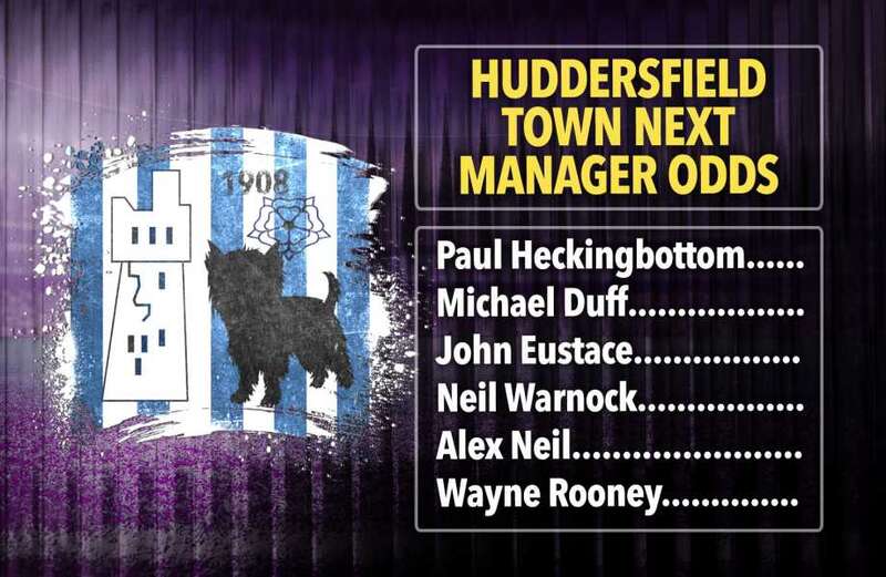 Huddersfield next manager odds: Rooney and Warnock trail favourite Heckingbottom