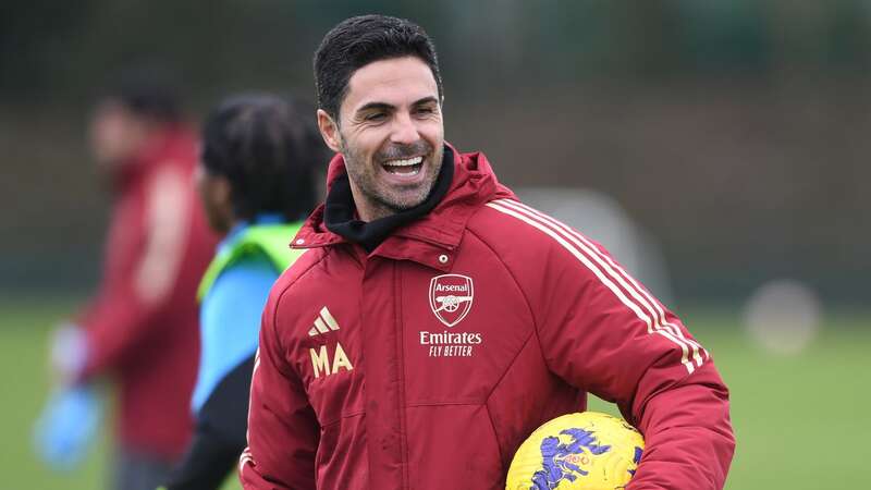 Arsenal manager Mikel Arteta during a training session at London Colney (Image: Stuart MacFarlane/Arsenal FC)