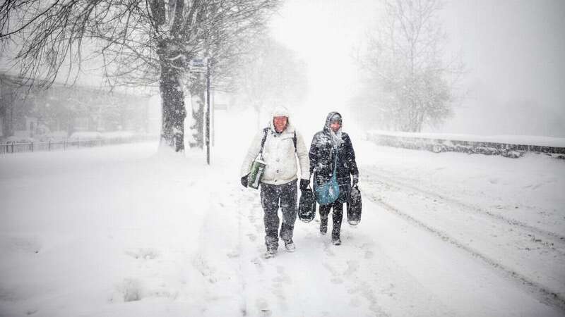 Weather maps turn completely purple as 600-mile Arctic blizzard heads for UK