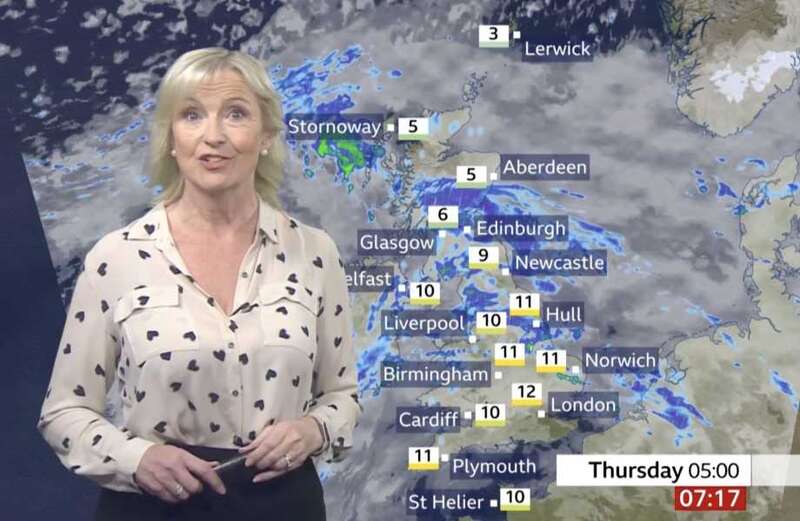 Carol Kirkwood tweeted a short poem wishing her followers a happy Valentine