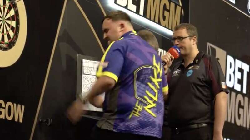 Luke Littler displayed his frustration against Gerwyn Price