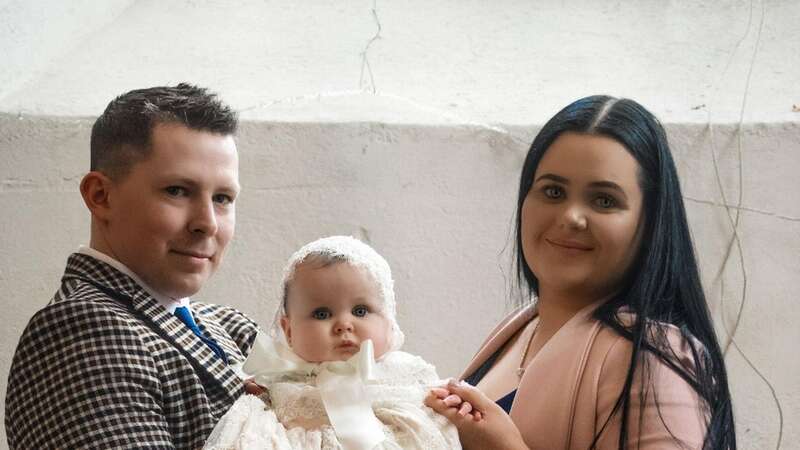 Pete and Colleen Hapney with baby Phoebe-Grace (Image: No credit)