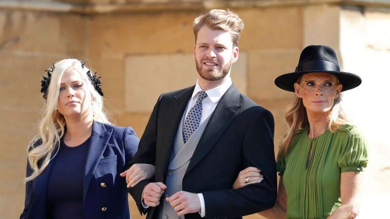 Louis Spencer with his sister Eliza and mother Victoria (Image: Getty Images)