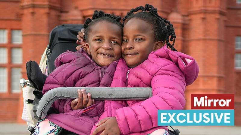 Conjoined twins Marieme and Ndeye are turning 8 this year (Image: BBC Cymru Wales/Nick Hartley)