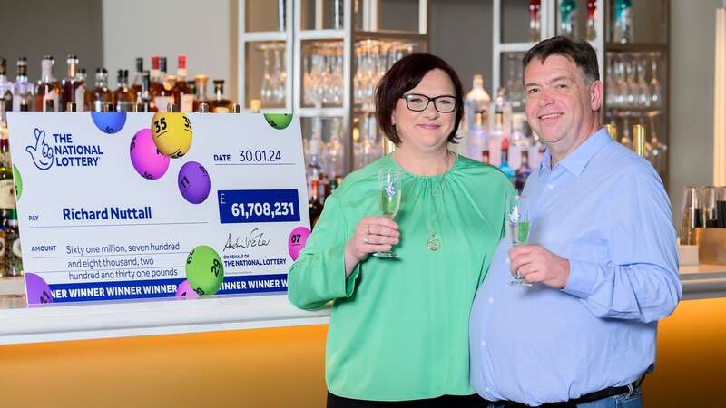 British couple who won eye-watering £61million EuroMillion jackpot revealed