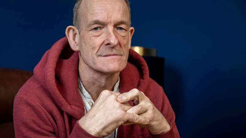 Tony Edgar at the home which he built without the correct planning permission (Image: James Linsell-Clark/SWNS)