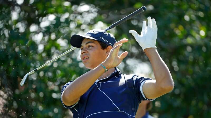 Charlie Woods faced a steep learning curve as he tried to qualify for his first PGA Tour event (Image: Cliff Hawkins/Getty Images)