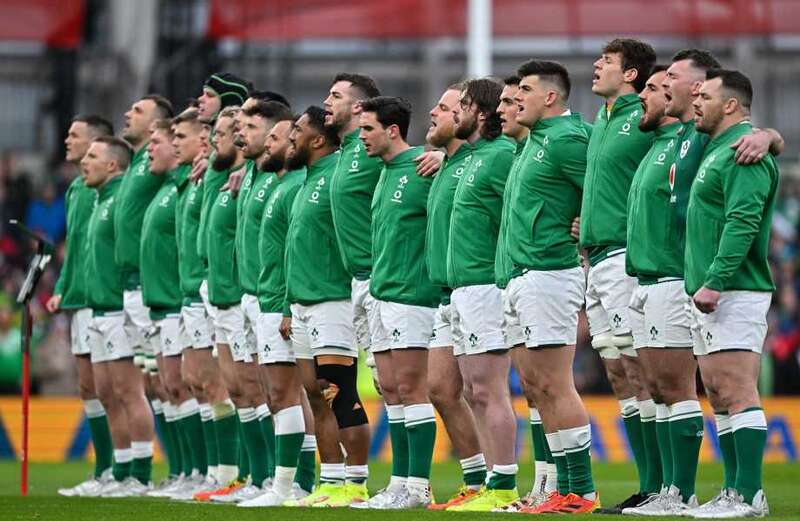 Why do the Ireland rugby team sing Ireland's Call as national anthem?