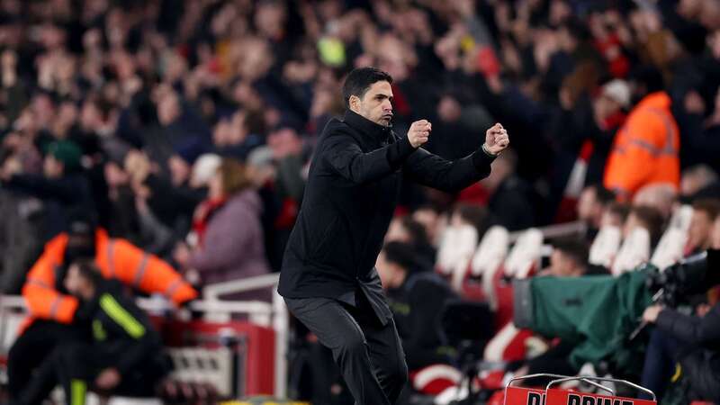 Mikel Arteta celebrates Arsenal